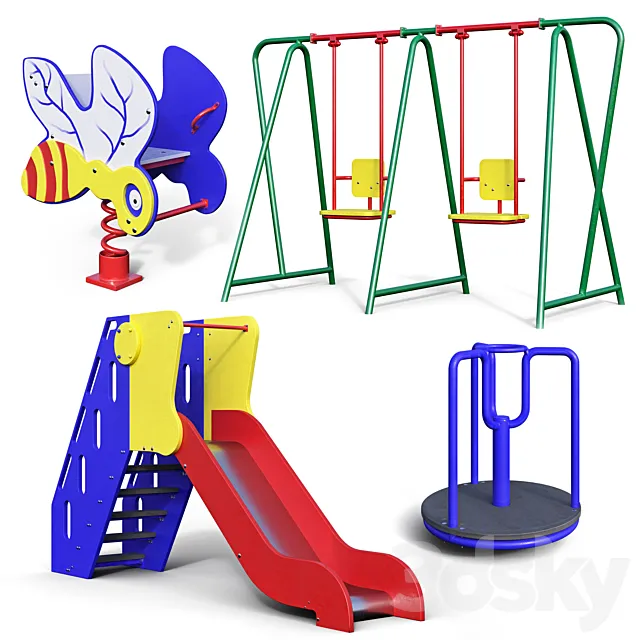 Children’s play equipment 3ds Max