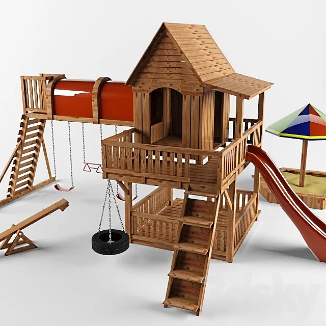 children’s playground 3DS Max Model