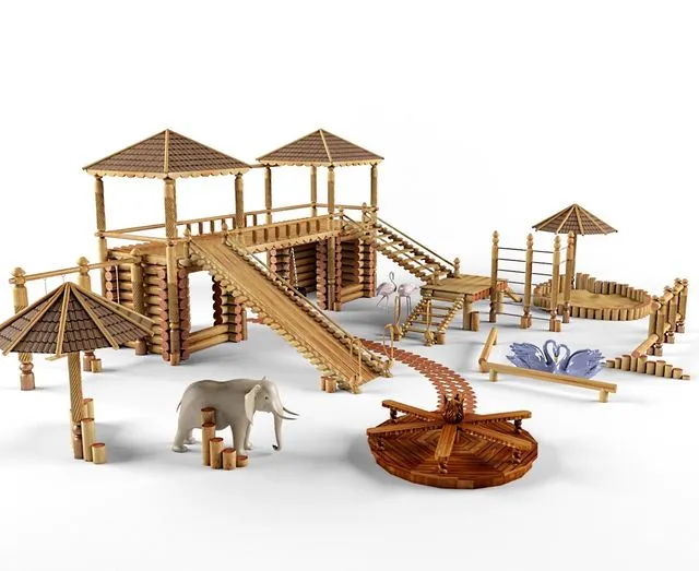 Children’s playground 3dsMax Model