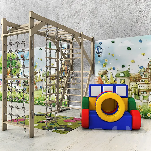 Children’s playground “Basic Tale” 3ds Max