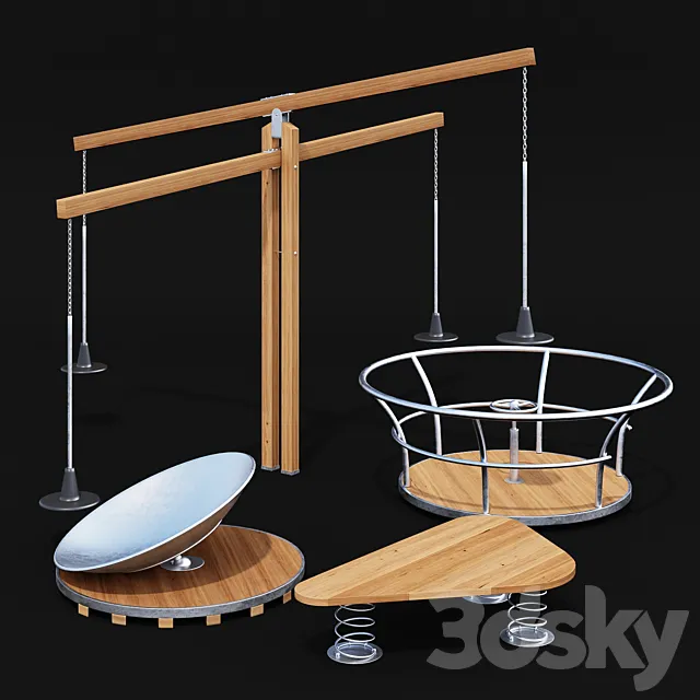 Children’s Playground Set 3DS Max Model