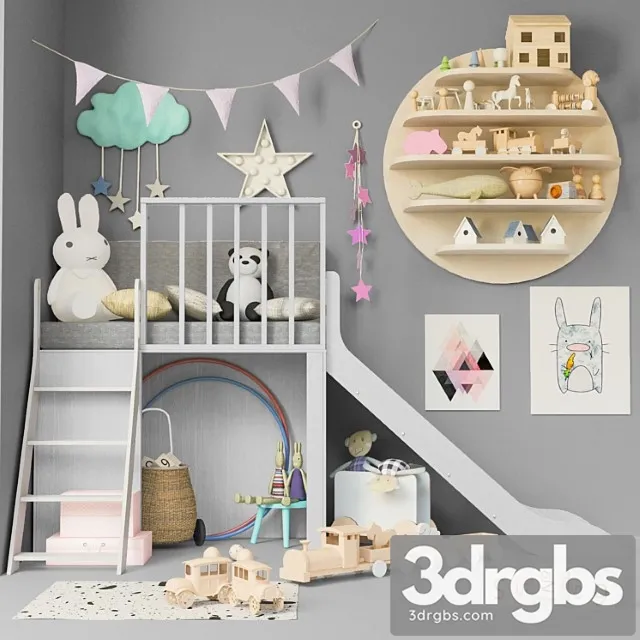 Childrens Room with Toys and Furniture for Children 3