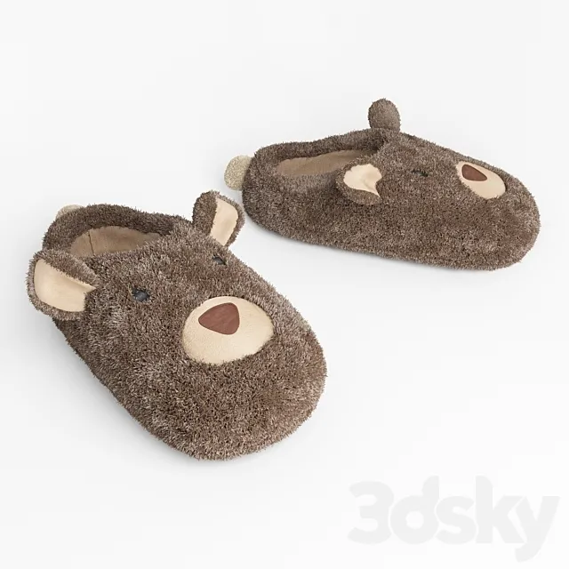 Children’s slippers 3ds Max