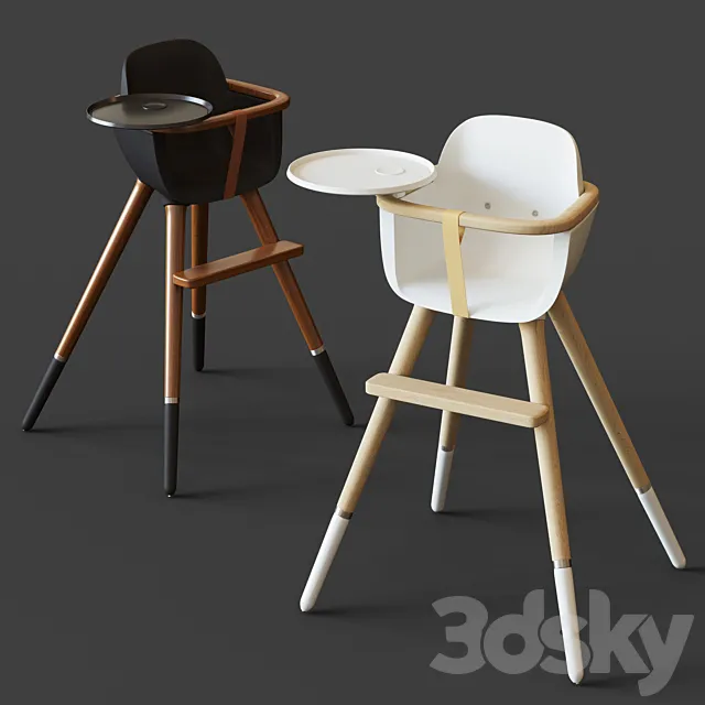 Children’s stool Micuna Ovo transformer 3DS Max Model