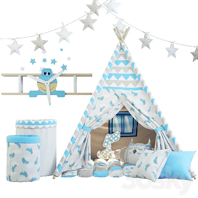 Children’s tent 3ds Max