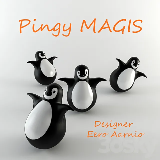 Children’s toy penguin from MAGIS 3ds Max