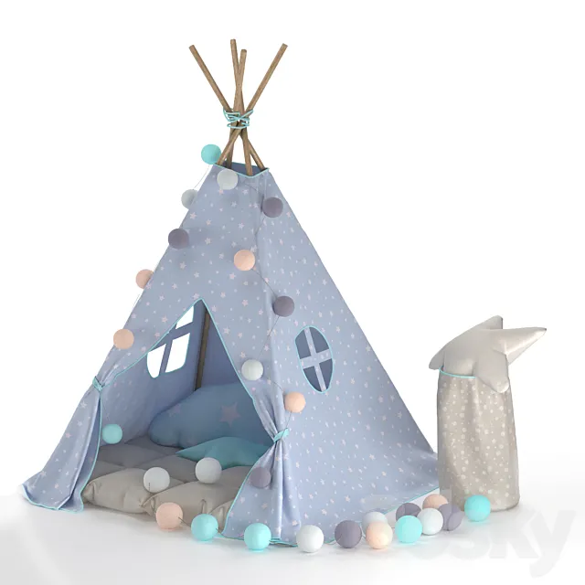 Children’s Wigwam 3ds Max