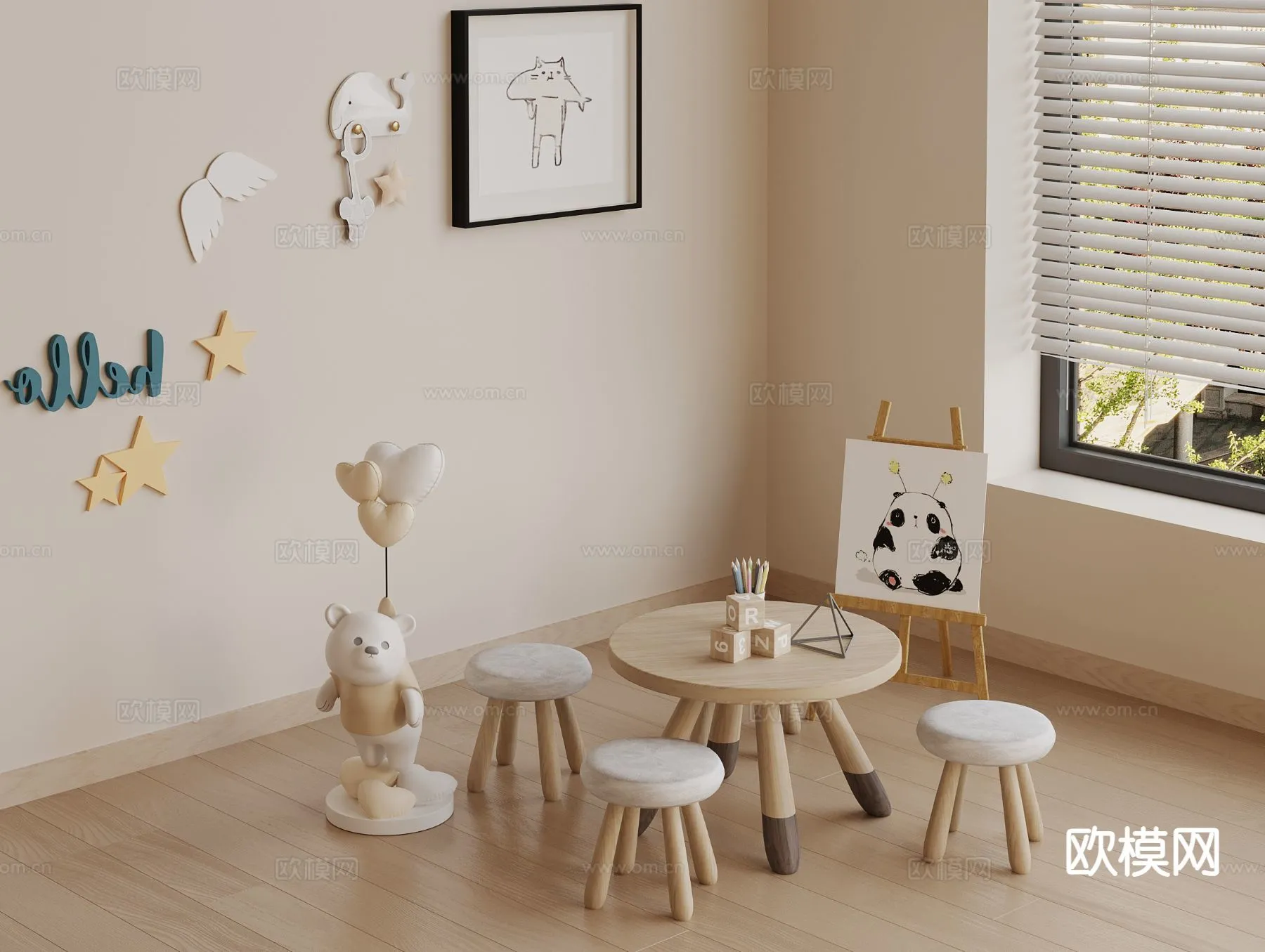 CHILDROOM 3D MODELS – 3D Model For Interior Design – 255