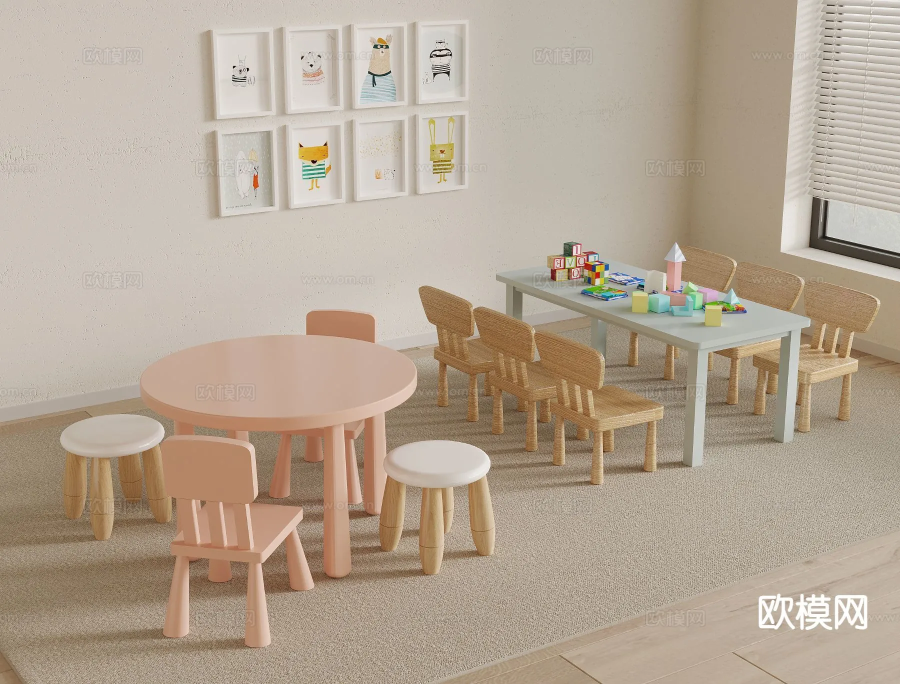 CHILDROOM 3D MODELS – 3D Model For Interior Design – 260