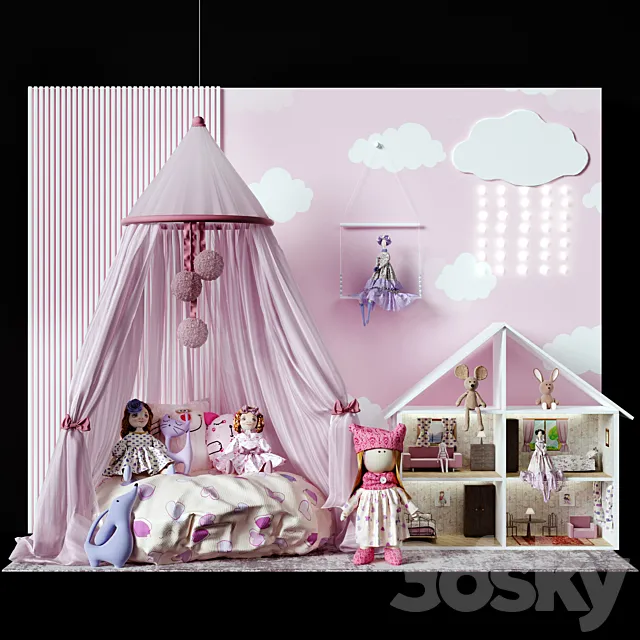 Childroom decor vol_15 3ds Max