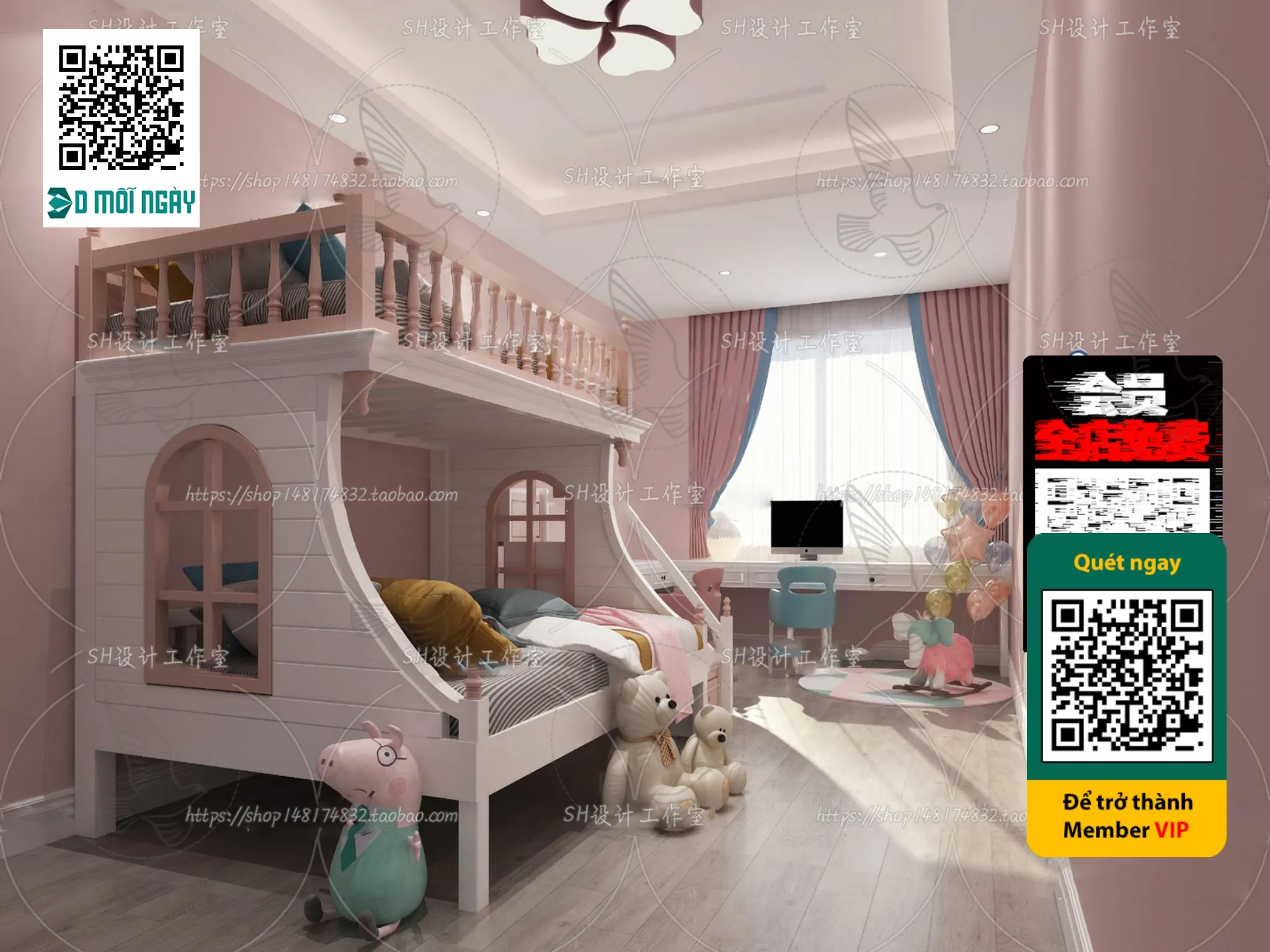 CHILDROOM SETS – VRAY / CORONA – 3D MODEL – 4675