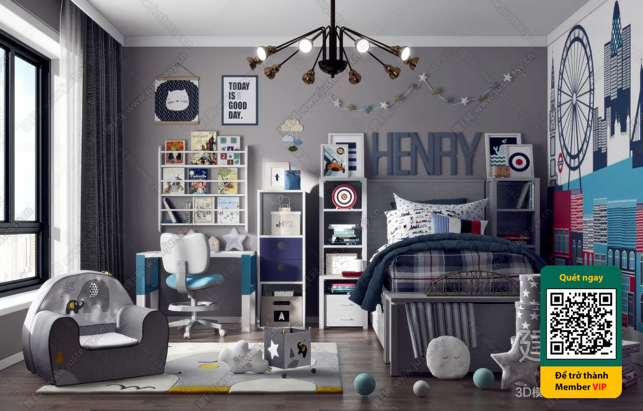 CHILDROOM SETS – VRAY / CORONA – 3D MODEL – 5422