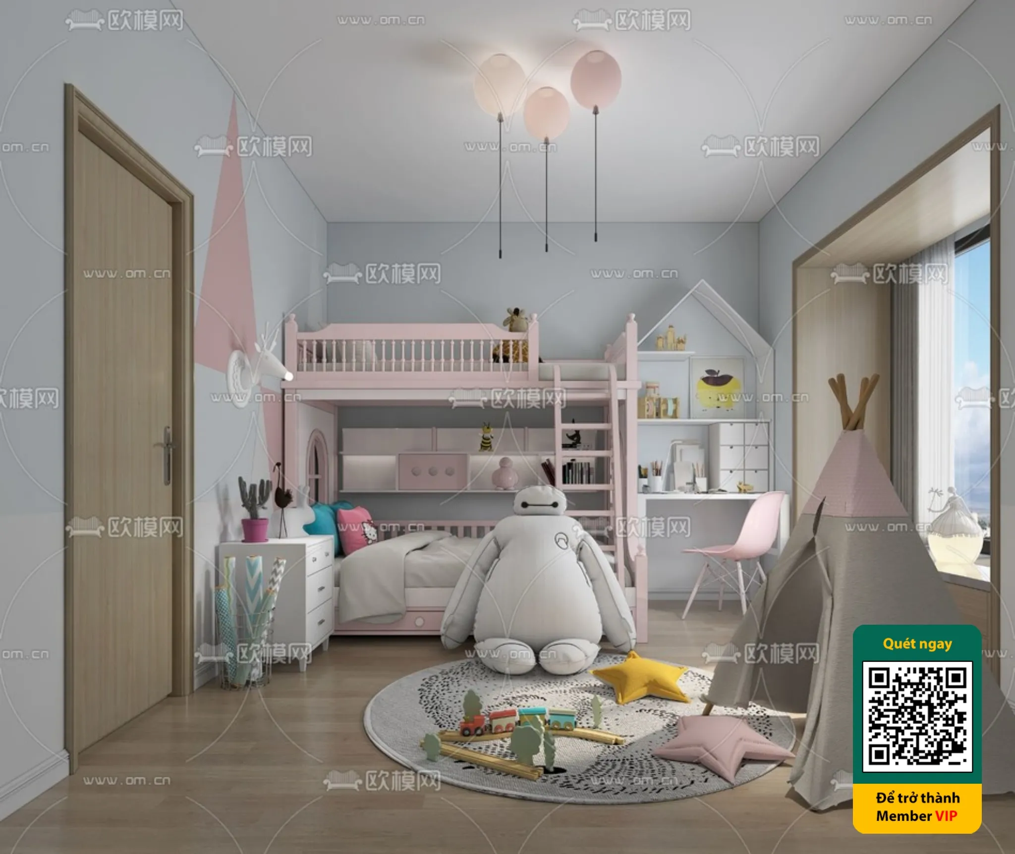 CHILDROOM SETS – VRAY / CORONA – 3D MODEL – 5452