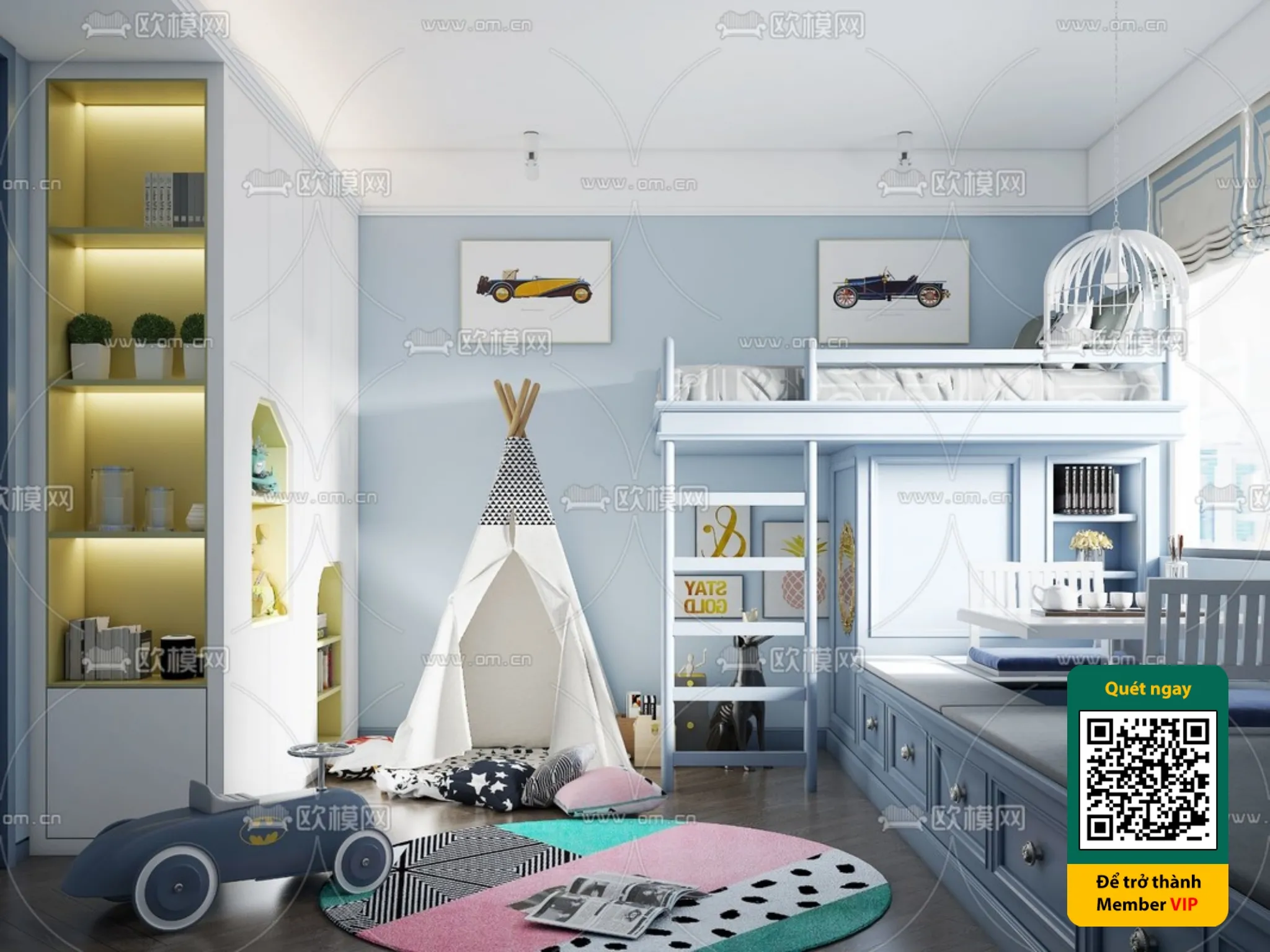 CHILDROOM SETS – VRAY / CORONA – 3D MODEL – 5457