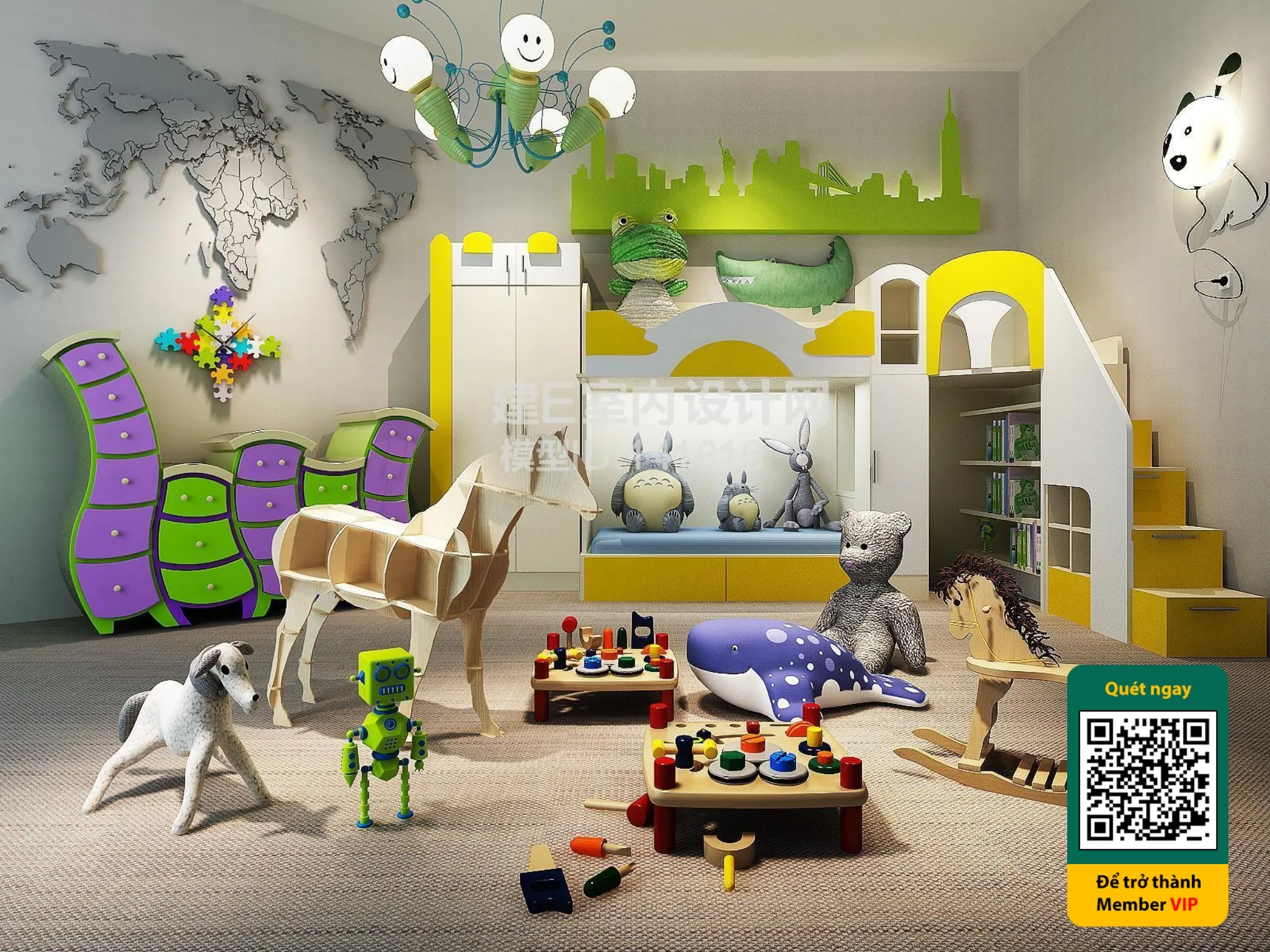 CHILDROOM SETS – VRAY / CORONA – 3D MODEL – 5685