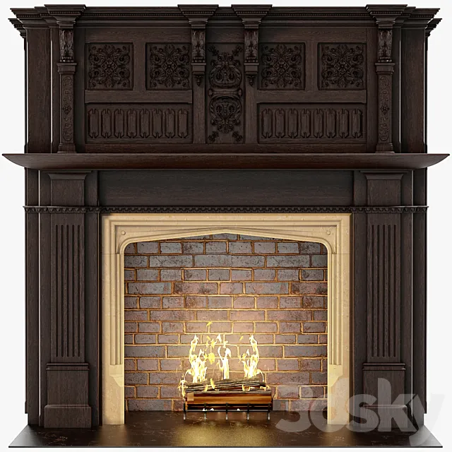 Chimneypieces Renaissance Stock No 11453 3ds Max