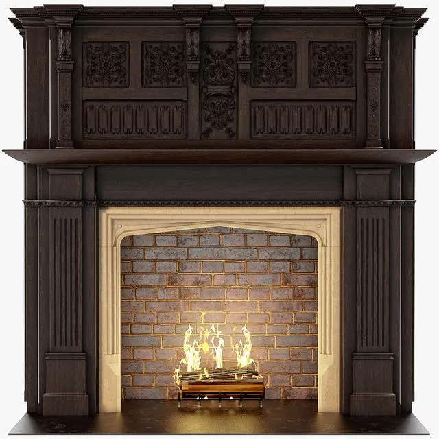 Chimneypieces Renaissance Stock No 11453 3dsMax Model