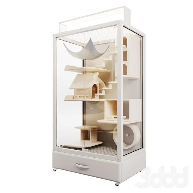 Chinchilla display case 3dsMax Model