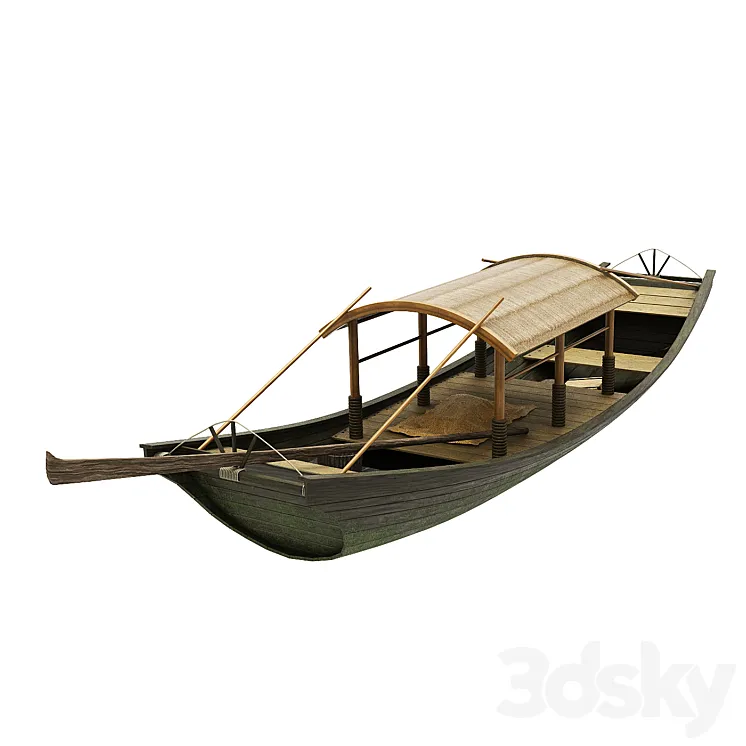 Chinese boat2 3DS Max Model