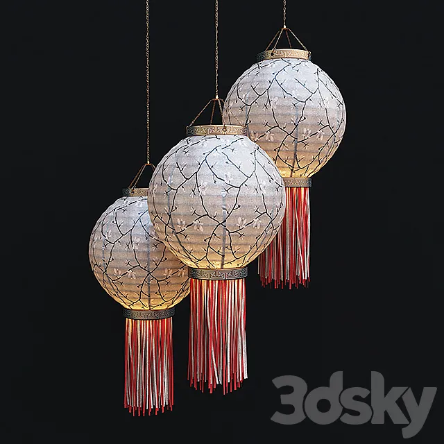 Chinese lantern Chinese lantern 2 3ds Max