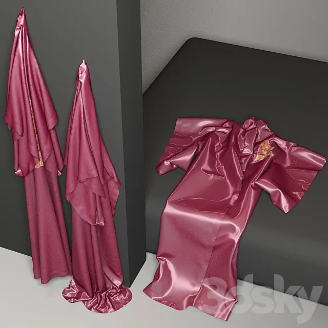 Chinese robe with Dragon 3dsMax Model