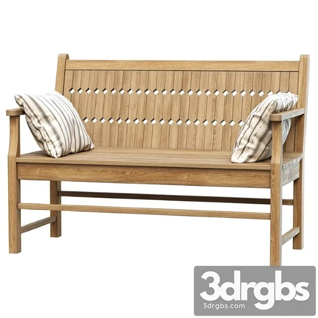 Chippendale Patio Bench Wooden Bench 3dsmax Download
