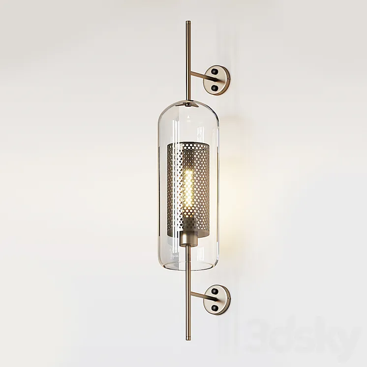 Chiswick Glass Wall Light 3DS Max
