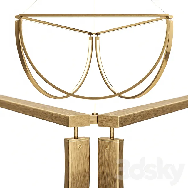 Chord Cluster Chanderlier by Studio Alex Allen 3ds Max