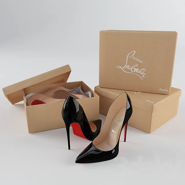 Christian Louboutin So Kate 120mm Shoes 3DS Max Model