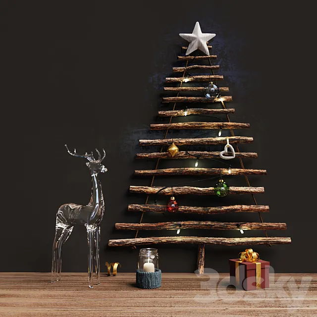 Christmas decor 3ds Max