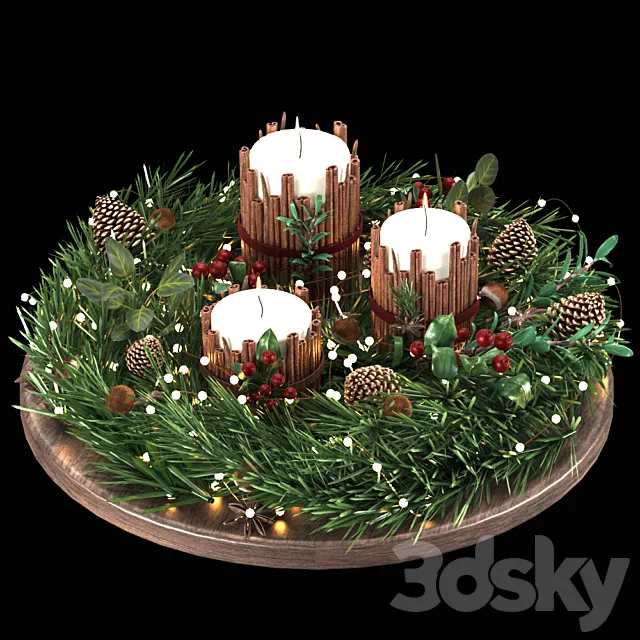 Christmas Decoration 3 3DS Max Model