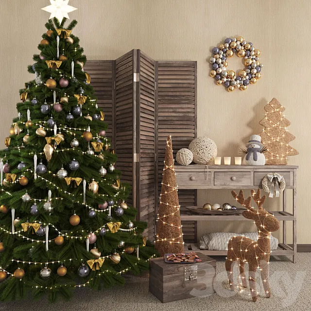 Christmas decoration 3DSMax File