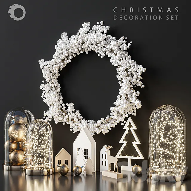 Christmas Decoration Set_01 3DS Max Model
