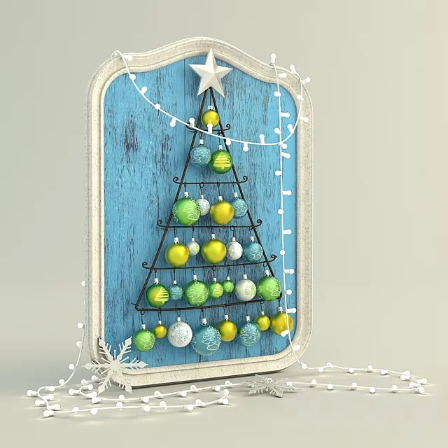 Christmas decorations 3DSMax File