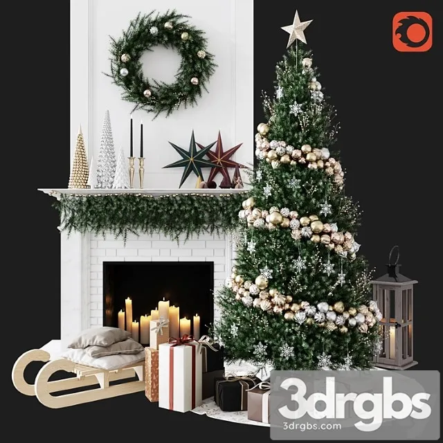 Christmas Decorative Set Sk 1 3dsmax Download