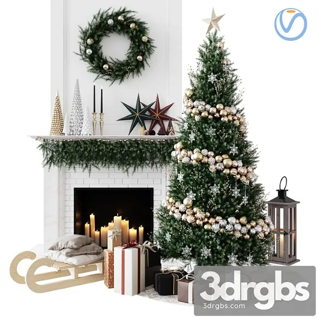 Christmas decorative set sk 1 (vray)