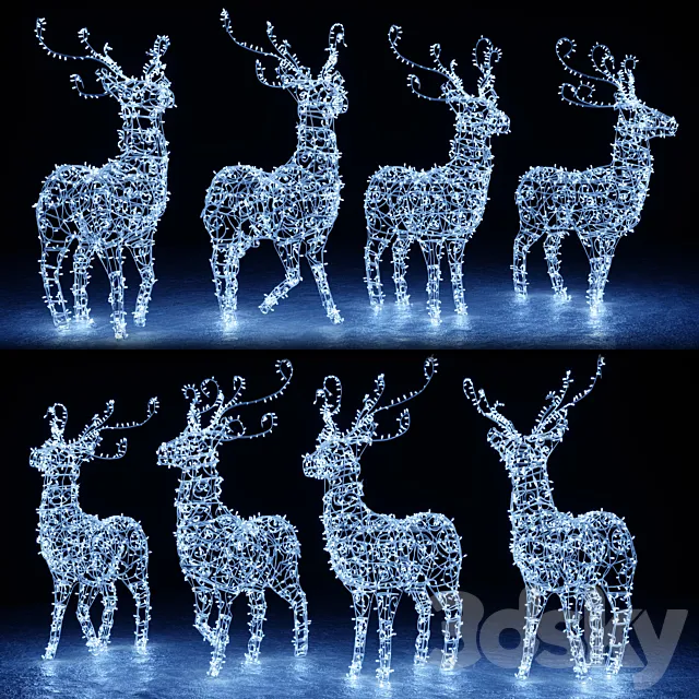 Christmas deer 3DSMax File
