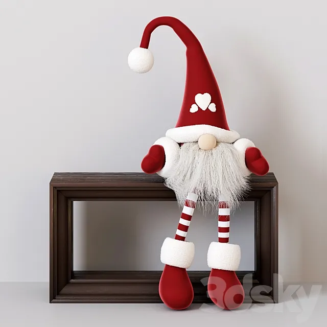 Christmas gnome 3ds Max