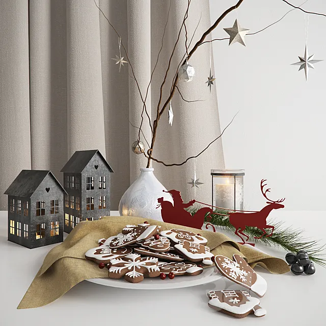 Christmas set 3ds Max