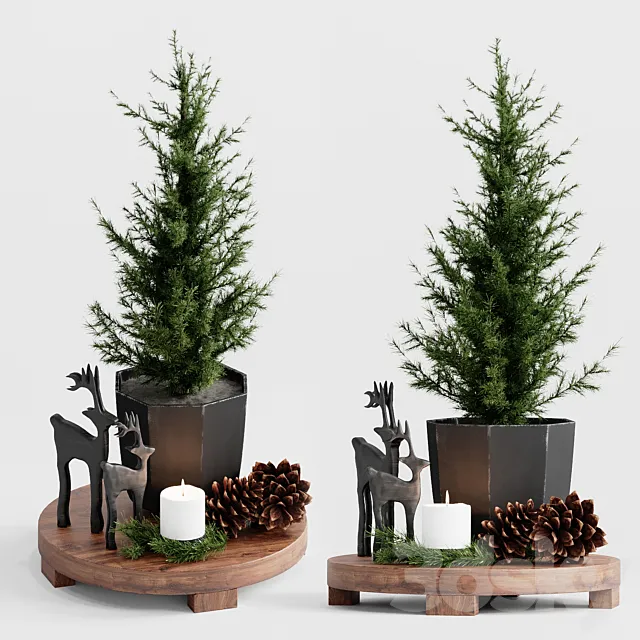 Christmas set 3ds Max