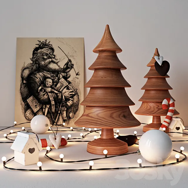 Christmas set 3ds Max