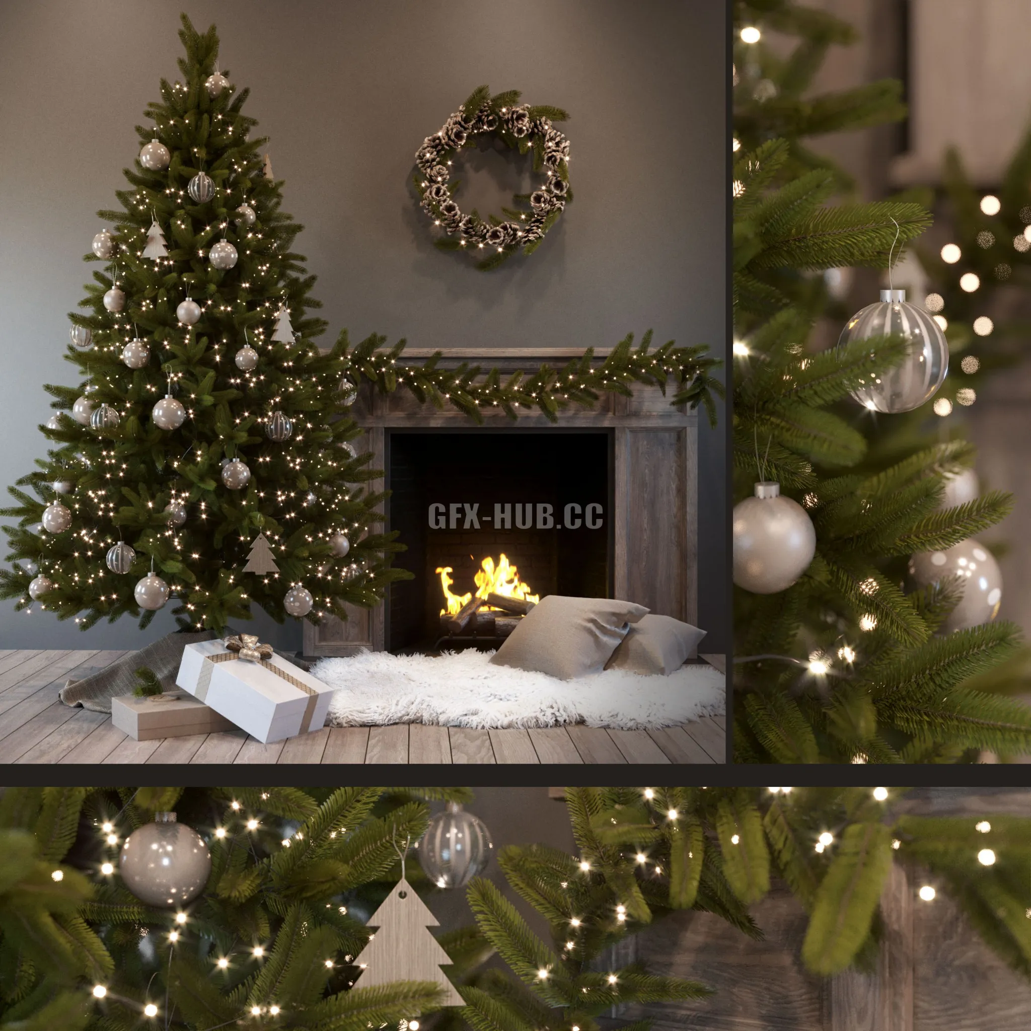 Christmas Set 3dsMax Model