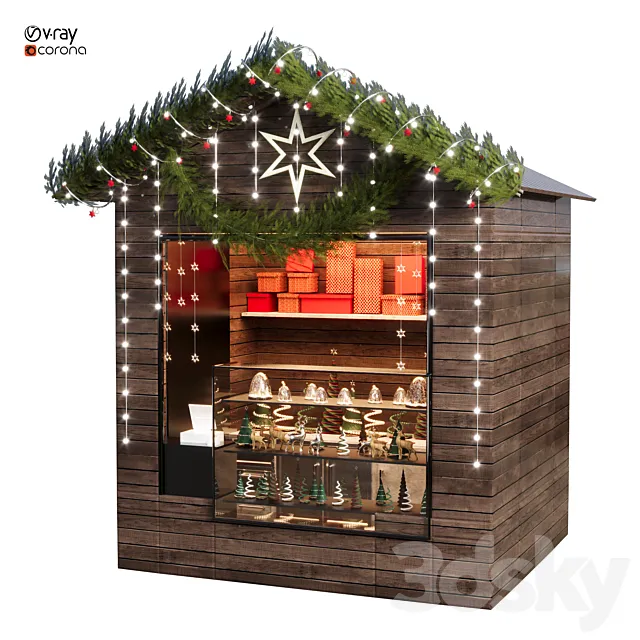 Christmas shop 07 3ds Max