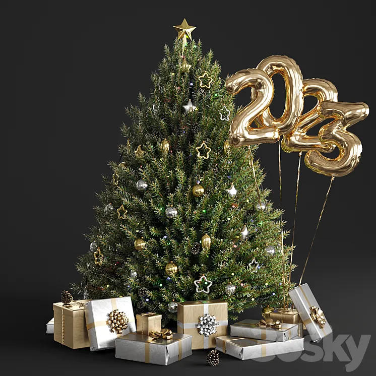 Christmas tree 2023 3DS Max Model