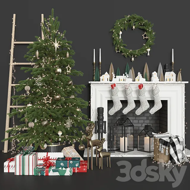 Christmas tree 3ds Max