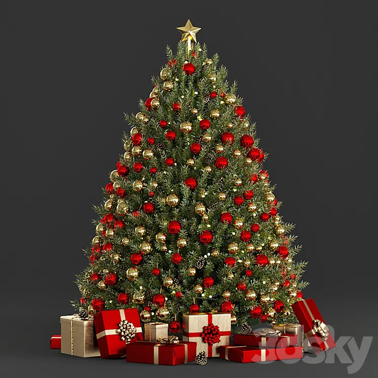Christmas tree 3DS Max