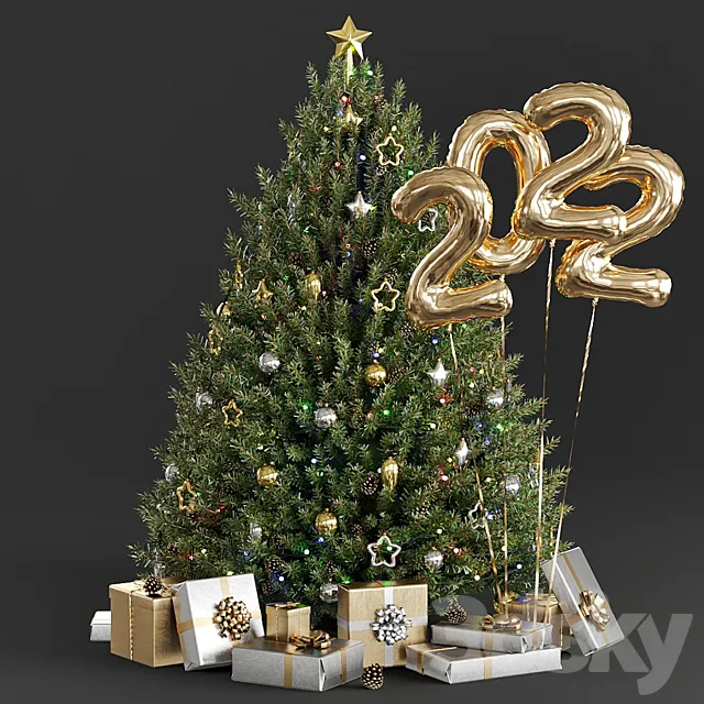 Christmas tree 3DS Max Model