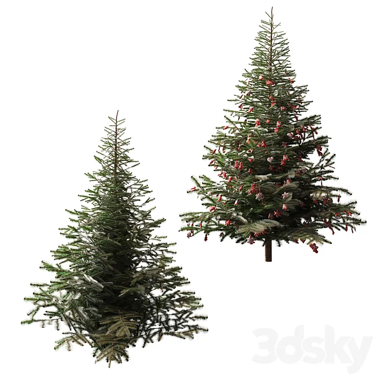 Christmas tree and Christmas tree 3DS Max