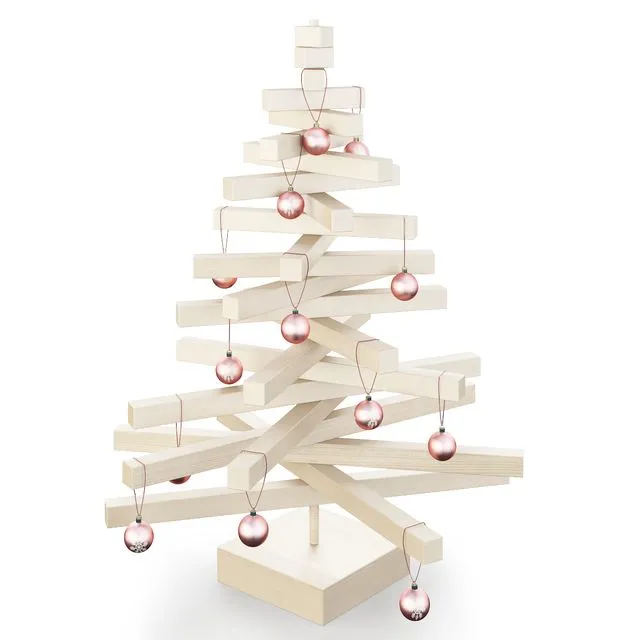 Christmas tree made of wood 3dsMax Model