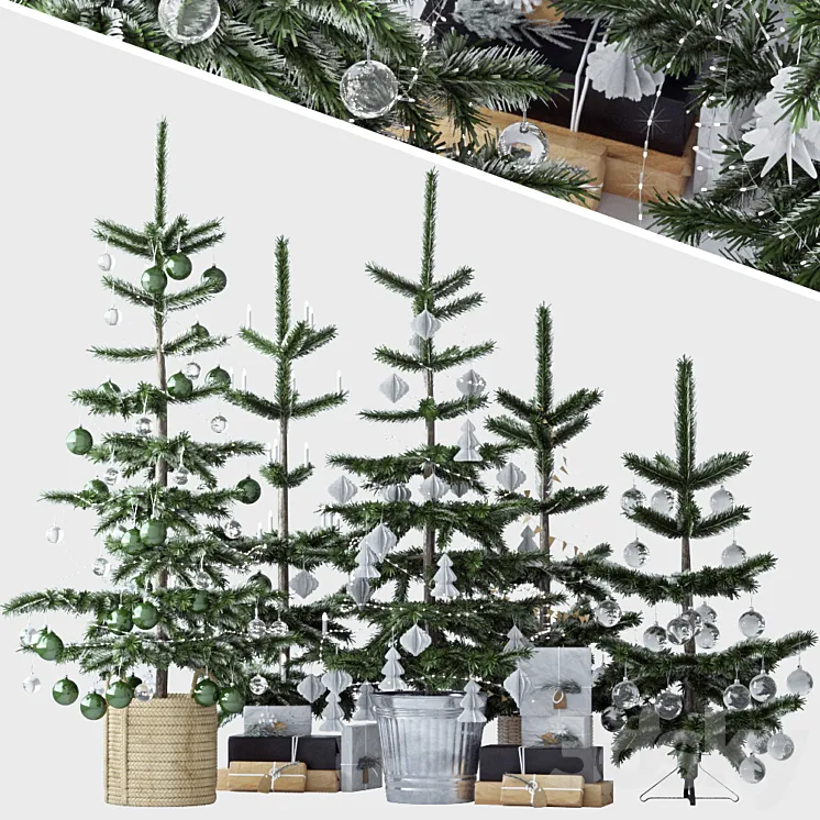 Christmas tree set 2 3DS Max